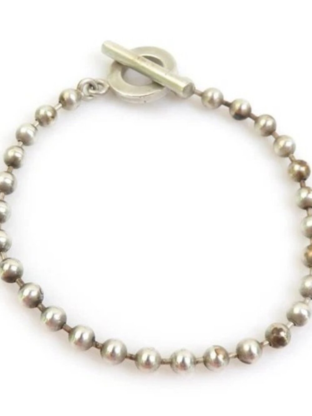 Auth GUCCI Ball Chain Bracelet Silver 925 - h32258a